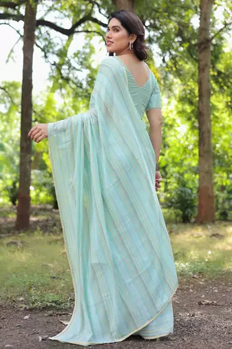 Sindhu handloom cotton saree with blouse