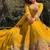 Mustard readymade Haldi Lehenga Choli with sequin Work and Coding Dori