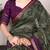 Mehendi Chanderi Bandhej Print Saree with Zari Detailing