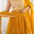 Dazzling Mustard Yellow Georgette Haldi Wear Lehenga With Peplum Top