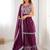 Stylish Wine Sequins Embroidered Designer Lehenga With Peplum Top