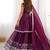 Stylish Wine Sequins Embroidered Designer Lehenga With Peplum Top