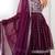 Stylish Wine Sequins Embroidered Designer Lehenga With Peplum Top