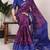 purple Chanderi Bandhej Print Saree with Zari Detailing
