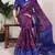 purple Chanderi Bandhej Print Saree with Zari Detailing