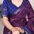 purple Chanderi Bandhej Print Saree with Zari Detailing