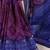 purple Chanderi Bandhej Print Saree with Zari Detailing