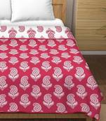 Jaamni reversible cotton dohar (fuschia)  - single