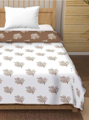 Paalki reversible cotton dohar (brown)  - single 1