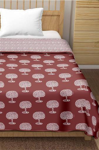 Moohina reversible cotton dohar (brown)  - double