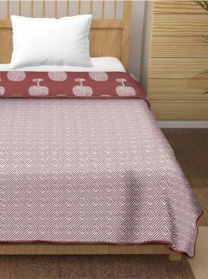 Moohina reversible cotton dohar (brown)  - double 3
