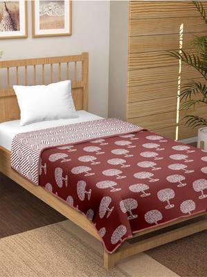 Moohina reversible cotton dohar (brown)  - double 4