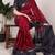 maroon Chanderi Bandhej Print Saree with Zari Detailing