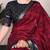maroon Chanderi Bandhej Print Saree with Zari Detailing