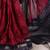 maroon Chanderi Bandhej Print Saree with Zari Detailing
