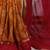 mustard Chanderi Bandhej Print Saree with Zari Detailing
