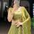 Mesmerizing Green Organza Mehendi Wear Lehenga Choli With Dupatta