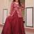Adorable Maroon Silk Zari Weaving Bridesmaids Lehenga With Jacket