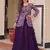 purple silk weaving party lehenga with jacket