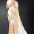 White sequin embroidered art silk saree with blouse piece