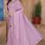 Pink sequin zari resham embroidered saree with matching blouse piece