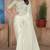 Cream sequin zari resham embroidered saree with matching blouse piece