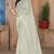 Cream sequin zari resham embroidered saree with matching blouse piece
