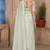 Cream sequin zari resham embroidered saree with matching blouse piece