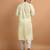 Yellow plain cotton  kurta