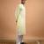 Yellow plain cotton  kurta