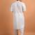 White plain cotton  kurta