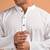 White plain cotton  kurta