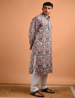 Multicolor floral printed cotton  kurta 2