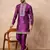 Purple embroidered kurta pant set     designer indian outfit for weddings