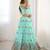 Beautiful Sky Blue Thread Embroidered Lehenga Choli With Dupatta
