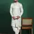 Cream sherwani dhoti set with paisley design     subtle indian groom outfit