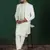 White open sherwani kurta pyjama set     embroidered indian wedding outfit