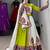 Parrot Green Cotton Gamthi Work Navratri Wear Lehenga Choli