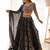 Stylish Black Georgette Sequins Embroidered Wedding Wear Lehenga Choli