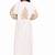 Ethnic Luxe White Moroccan Stitched Kaftan with Gold Embroidered Design Work 