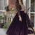 Deep wine faux with zari & sequin embroidery Anarkali With Dupatta
