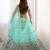 Turquoise Blue lehenga Choli with Thread and sequin Work