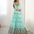 Turquoise Blue lehenga Choli with Thread and sequin Work