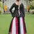 White Rayon Gamthi Work Navratri Wear Peplum Top With Lehenga