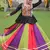 Red Rayon Kutchi Work Navratri Wear Pelpum Top With Lehenga