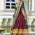 maroon Tussar Silk Patola Print Lehenga Choli with Foil Work Detailing
