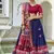 navy blue Tussar Silk Patola Print Lehenga Choli with Foil Work Detailing