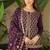 Wine fendy fabric with handwork design sharara suit