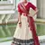 off white Tussar Silk Patola Print Lehenga Choli with Foil Work Detailing