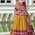 mustard Tussar Silk Patola Print Lehenga Choli with Foil Work Detailing